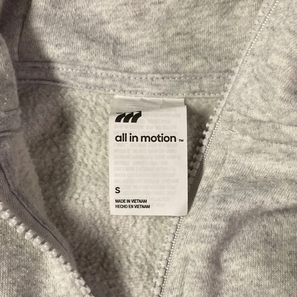 All in Motion Light Gray Zip-Up Hoodie and black zip up - Picture 2 of 4
